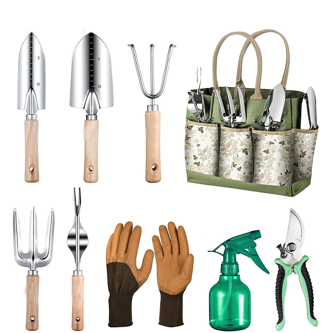 Garden Gloves - Conjunto de ferramentas de jardinagem de
