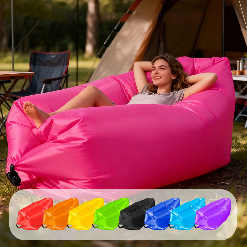 Grow Bag - Sofá Inflável Portátil Multicolorido para Praia,