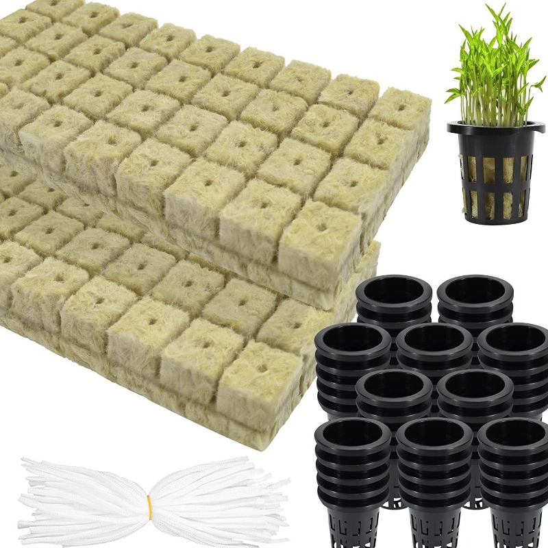 Hydroponic Kit - Cubos hidropônicos de lã de rocha