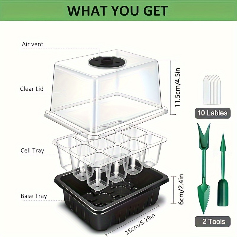 Kit de Germinação de Sementes  - Seed Starter Tray avaliação e preço