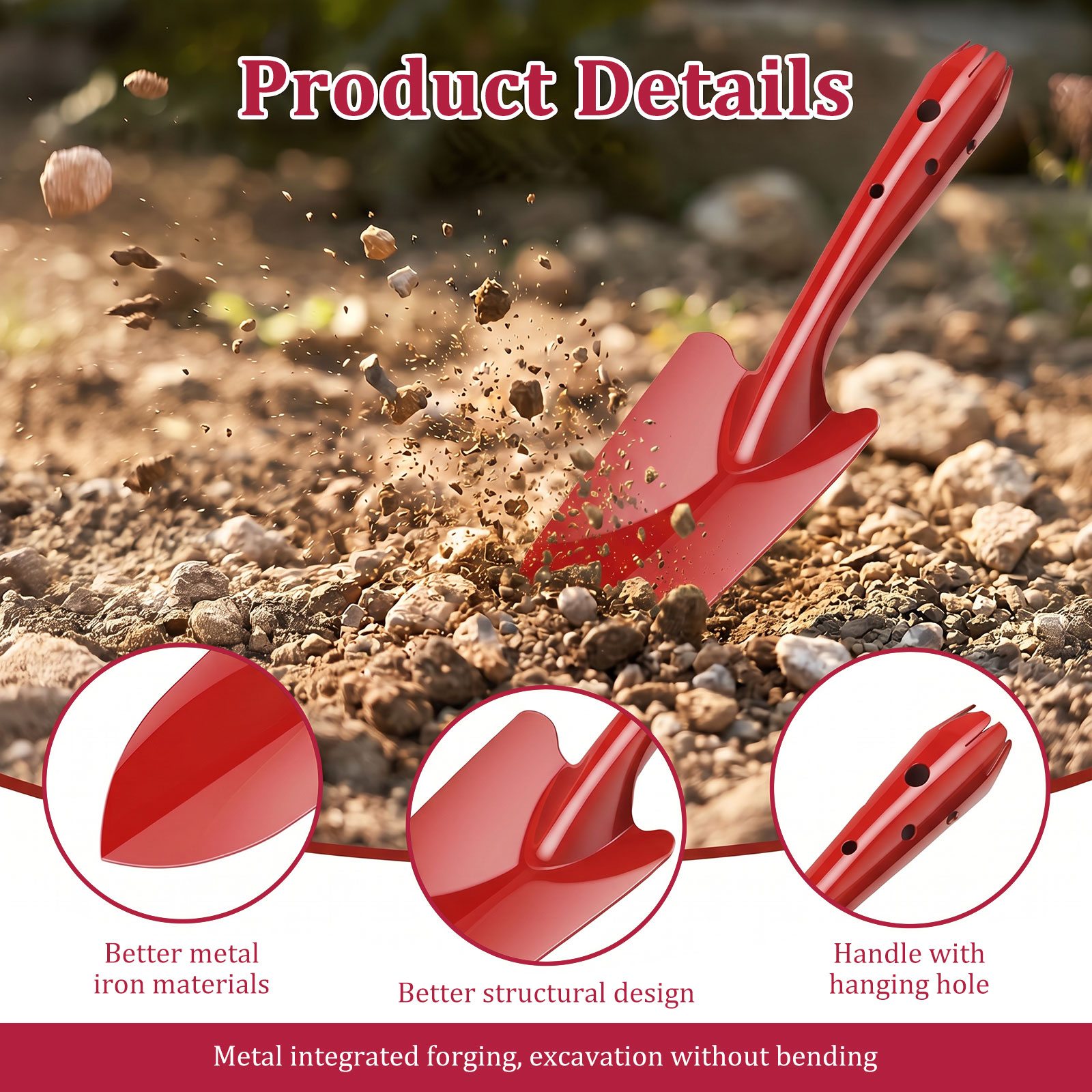 Pá de Jardim de Metal Resisten - Trowel Garden Tools avaliação e preço
