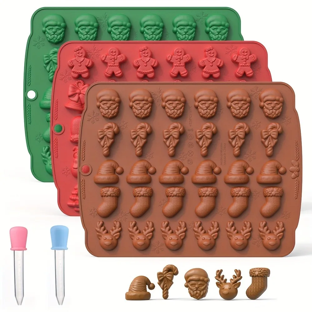 Natal silicone molde de chocol - Garden Gloves avaliação e preço